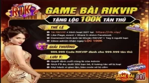 Cách nhận Giftcode tại cổng game Rikvip