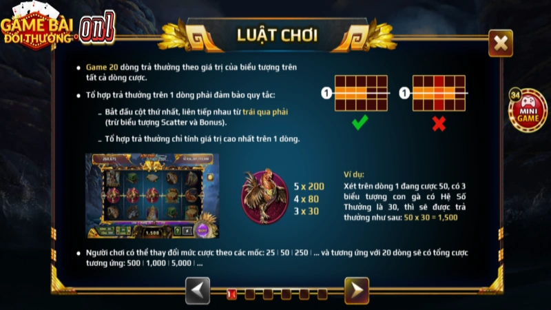 Hướng dẫn anh em game thủ luật chơi Sơn tinh thủy tinh